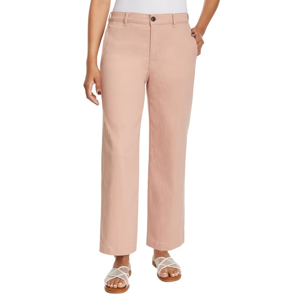 Ella Moss Women's Wide Leg Crop Pant, Pink, Size: 12, NWOT